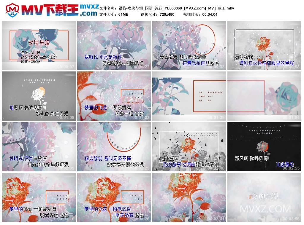 银临-玫瑰与泪_国语_流行_YE600860